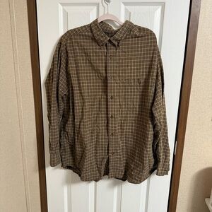 WoolRich men brown long sleeve shirt sz 2XL